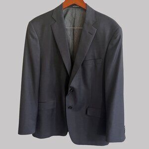 Vintage Hart Schaffner & Marx Dillards‎ Mens Black Wool Blazer Lined Jacket USA